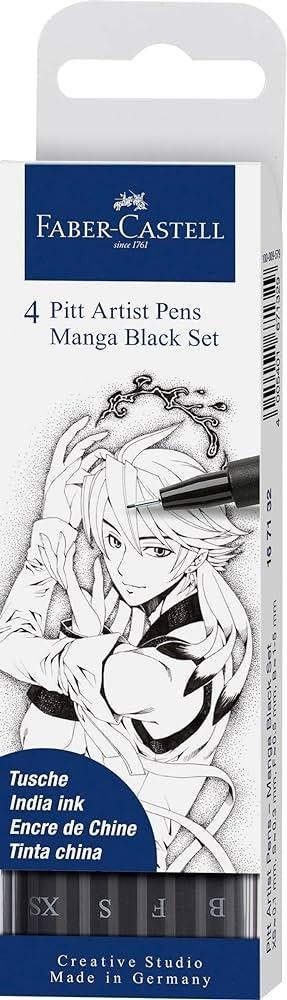 BOLSSA ROTULADOR FABER PITT MANGA NE (4U)