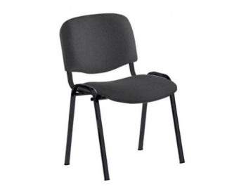 SILLA ROCADA CONFIDENTE ESTRUCTURA METALICA TAPIZADA EN TELA IGNIFUGA NEGRA 57X81X48 CM