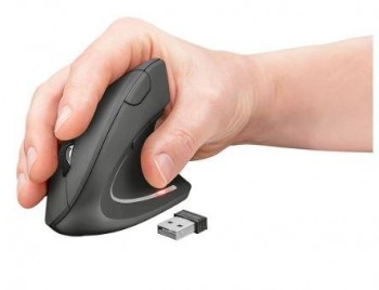 RATOLÍ ÒPTIC INALÀMBRIC ERGONÒMIC VERTICAL NEGRE