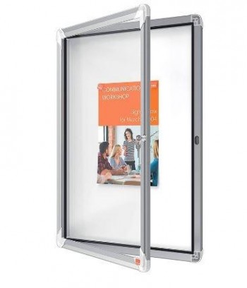 VITRINA DE ANUNCIOS NOBO PREMIUM PLUS MAGNÉTICA 4 X DIN A4 532X692X37 MM