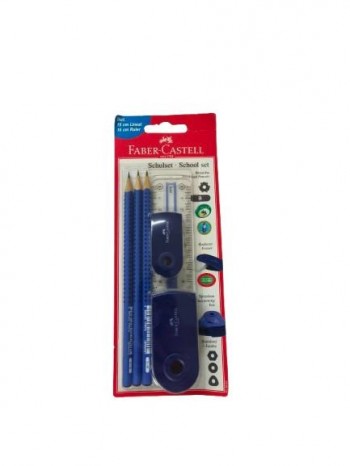 BLISTER FABER 3LAP GRIP+GOMA+MAQUINETA+REGLA
