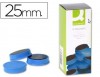 IMANES PARA SUJECION Q-CONNECTIDEAL PARA PIZARRAS MAGNETICAS25 MM AZUL -CAJA DE 10 IMANES
