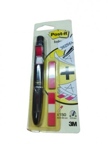 BOLIGRAFO 3M POST-IT 3 RECAMBIOS INDEX NEGRO