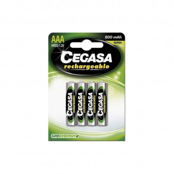 BLISTER 4 PILAS RECARGABLES HR03 AAA 800MAH