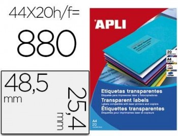 APL B20H ETIQ TRANSP.POL48.5X25.4 01223