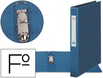 PARDO CARPETA DE 2 ANILLAS 40 MM. AZUL EN CARTON ENCOLADO FORMATO FOLIO REF 2475 A