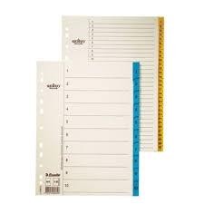 ESSELTE INDICES NUMER MYLAR 105GR   PESTAÑAS REFORZADAS COL BEIGE 1-31 REF 69874
