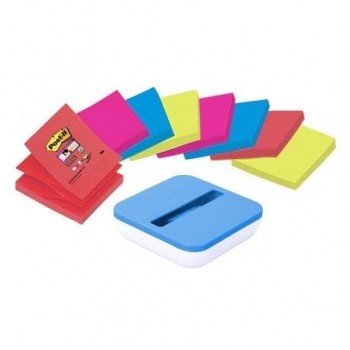 PACK 8 BLOCKS ZNOTES 76x76+DISPENSADOR VAL-SS8P-R330