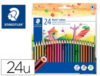 STD Lápices de colores Noris  Colour, material WOPEX, caja con 24